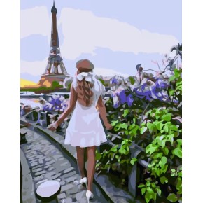 Картина по номерам Прогулка по Парижу Strateg 30х40 см SS-6561