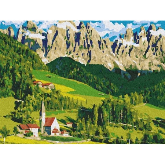 Картина за номерами Будинок в Альпах 40х50 см BS21692