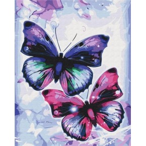 Картина по номерам Блестящие бабочки 40х50 см BS51407