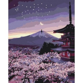 Картина по номерам Вечерняя Япония 40х50 см BS33813