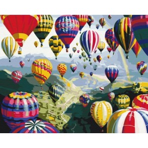 Картина по номерам Разноцветные шары 40х50 см BS6524