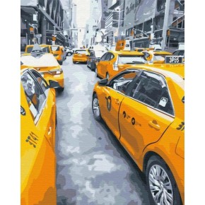 Картина за номерами Нью-Йорське таксі 40х50 см BS25434