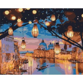 Картина по номерам Ночные огни Венеции 40х50 см BS52867