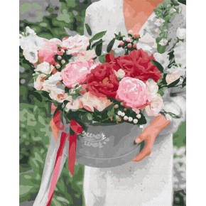 Картина за номерами Квіти в подарунок 40х50 см BS52851