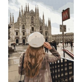 Картина по номерам Прогулка в Милане ©Оксана Воробей 40х50 см BS53038