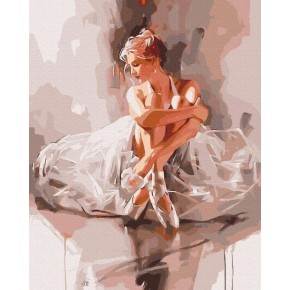 Картина за номерами Балерина в хмаринці ніжності 40х50 см BS52894
