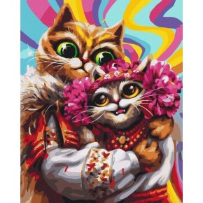 Картина за номерами Лютневі котики Маріанна Пащук 40х50 см BS53466