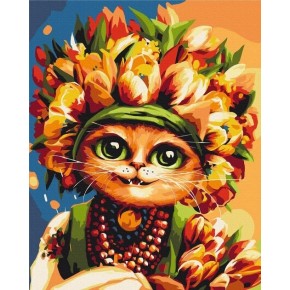 Картина по номерам Весенняя кошка ©Марианна Пащук 40х50 см BS53572