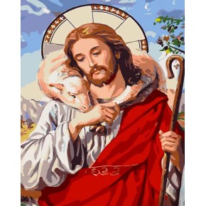 Картина за номерами Strateg Христос 30х40 см SS6749