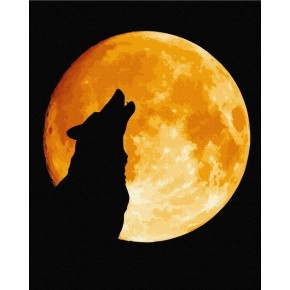 Картина по номерам Ночь волка 40х50 см BS52814