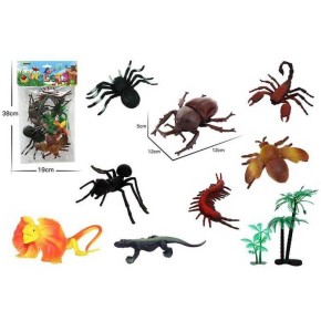 Іграшкові фігурки Тварин комахи і рептилії 8 шт (303-189)