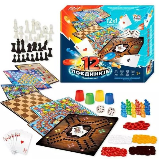 Настільна гра  12 Поєдинків Fun Game (92918)