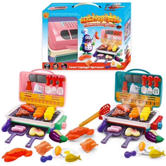 Детский Мастер Гриль WToys продукты меняют цвет со звуком (22542)