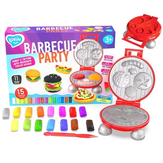 Набір для ліплення Lovin Barbecue Party 15 кольорів 11 моллдів (41194)