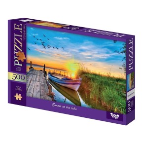 Пазлы Danko Toys №10 Sunset at the lake 500 элементов (С500-15-10)