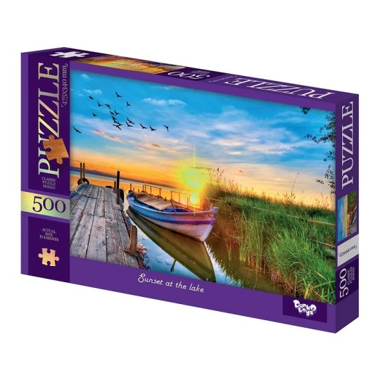 Пазли Danko Toys №10 Sunset at the lake 500 елементів (С500-15-10)
