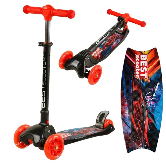 Самокат трехколесный Best Scooter L-9563