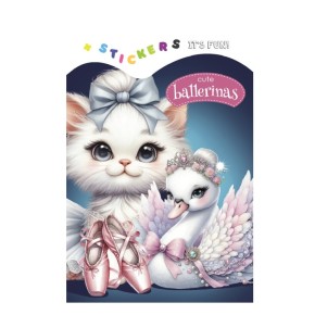 Розмальовка Cute Ballerinas 8 сторінок (24271)