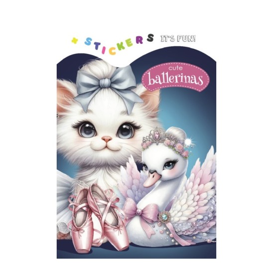 Розмальовка Cute Ballerinas 8 сторінок (24271)