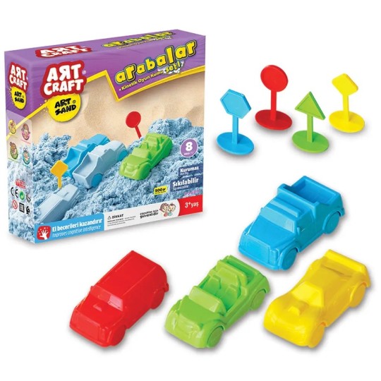 Кинетический песок Art Craft dede Машины 500 г (3609)