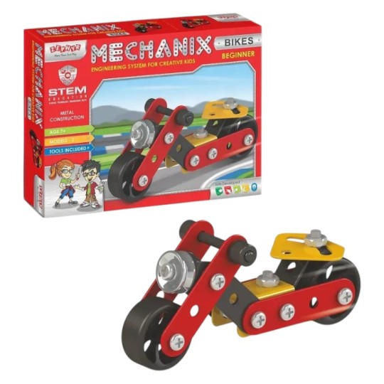 Металевий конструктор Zephyr Mechanix Мотоцикл 2 моделі з інструментами (1058)