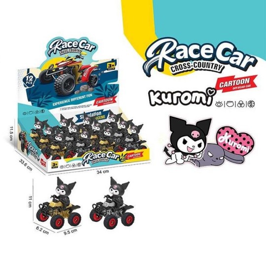Машинка Kuromi инерционная 9.5 см (111-433K)
