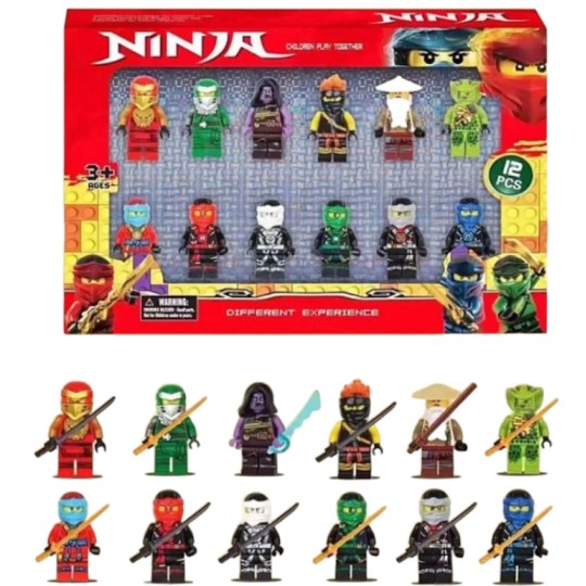 Набор фигурок Ninja 12 штук (22636)