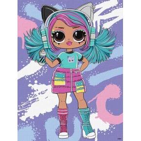 Картина по номерам Ideyka Tweens LOL Skate Dance Emma Emo 30х40 см (КНО1212)