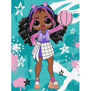  Картина по номерам Tweens LOL Skate Dance Hoops Cutie 30х40 см (КНО1211)