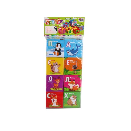 Кубики 4FUN Game Club Животные 8 штук (40413)