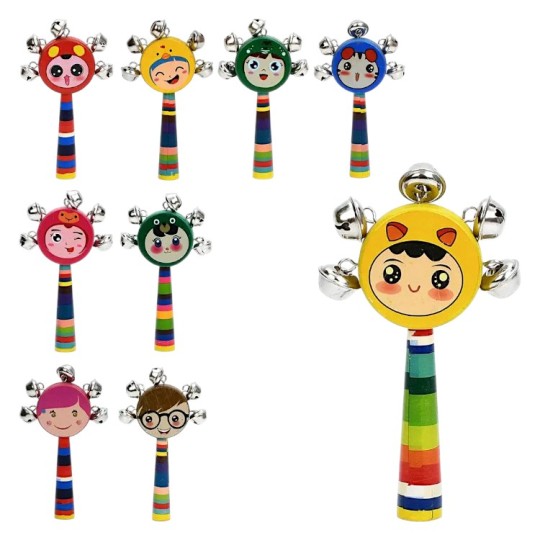 Деревянная игрушка Бубонец 16 см Микс (MD1356)