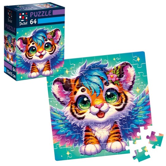 Пазлы De.tail Крылатый тигреня 64 элемента (DT1234-02)
