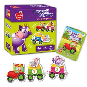 Игра развивающая Vladi Toys с липучками Веселый фермер (VT2100-13)