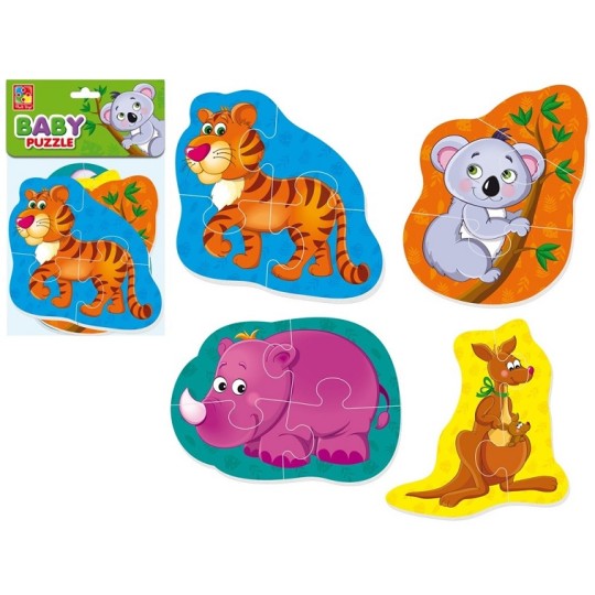 Мягкие пазлы Vladi Toys Малыш сможет Тигрёнок и друзья (укр) (VT1106-72)