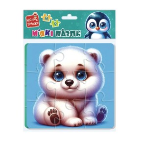 Мягкие пазлы Vladi Toys Медвежонок и пингвинёнок (VT1102-38)