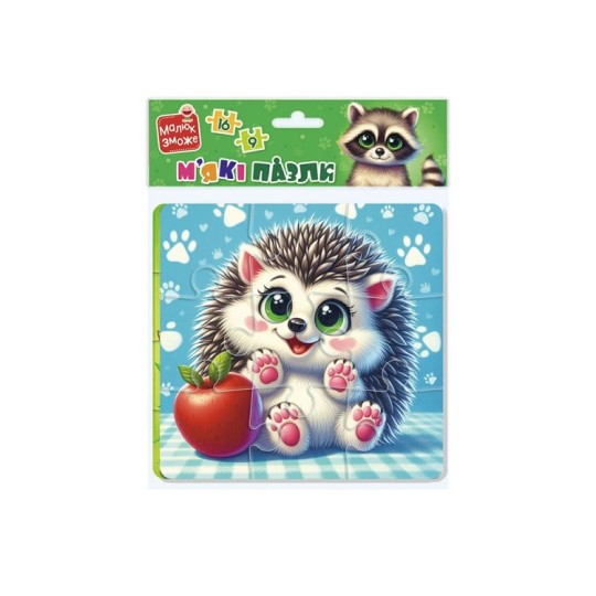 Мягкие пазлы Vladi Toys Енот и ёжик (VT1102-36)