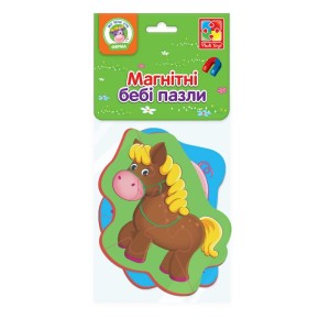 Мягкие пазлы Vladi Toys Лошадка и поросёнок (VT3208-09)