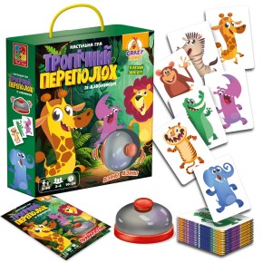 Игра настольная Vladi Toys Тропический переполох с звонком (укр) (VT8010-13)