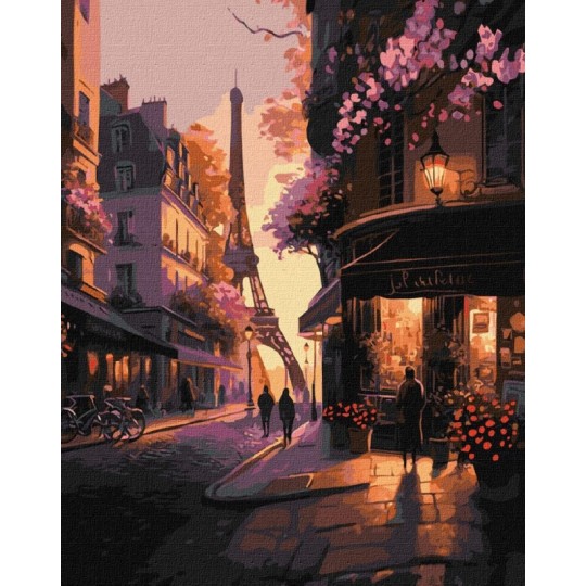 Картина за номерами Ideyka Французькі вулички 40х50 см (КНО2198)