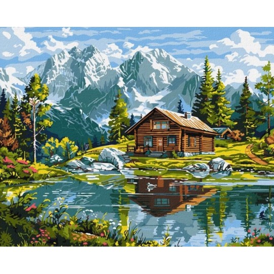 Картина за номерами Ideyka Затишний котедж 40х50 см (КНО6351)