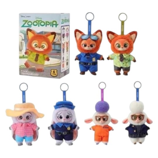 Мягкая игрушка-брелок Zootopia (лабубу) от Miniso (208015)