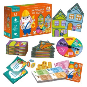 Игра настольная Vladi Toys Зарабатывай и строй экономическая (укр) (VT2312-04)
