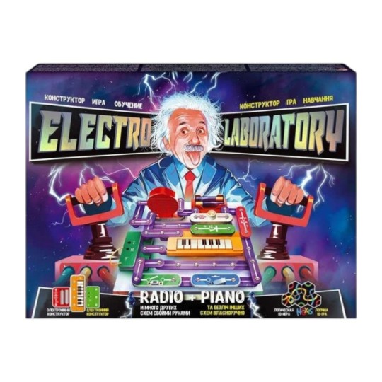 Електронний конструктор Danko Toys Electro Laboratory Radio+Piano (ELab-01-03)