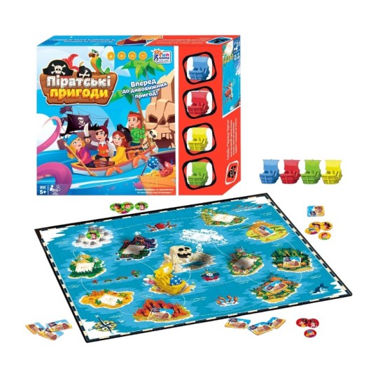 Настільна гра 4FUN Game Club Піратські пригоди (90177) (130910)