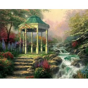 Алмазная мозаика Беседка 30х40 см (60202_BGLD)