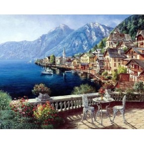 Алмазная мозаика Вид на море 30х40 см (60705)