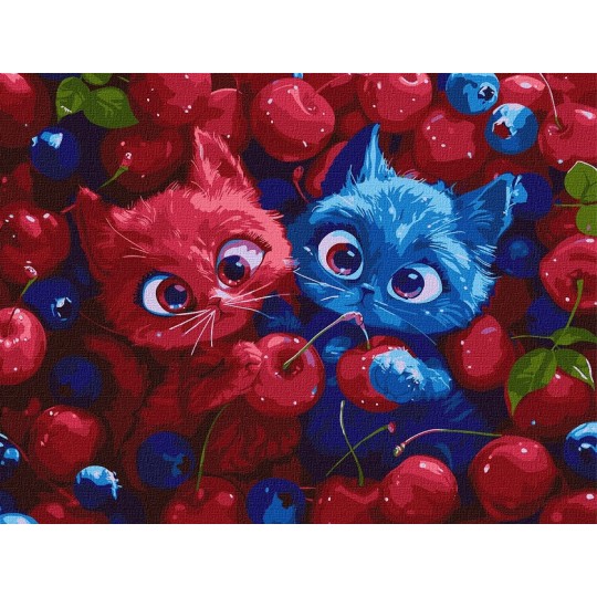 Картина за номерами Ideyka Ягідні пухнастики 30х40 см (КНО5143)