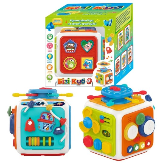 Бизикуб WToys 21х18х19 см многофункциональный (48658)