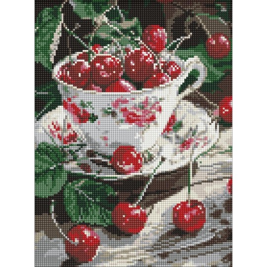 Алмазная мозаика Ideyka Вишневое наслаждение 30x40 см (AMO8117)