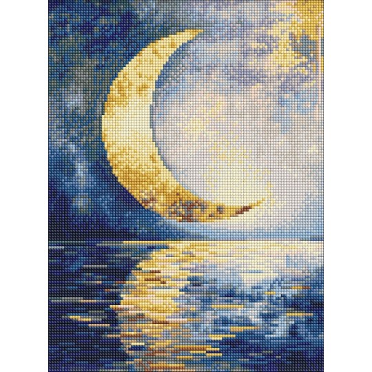 Алмазная мозаика Ideyka Отпечаток луны 30x40 см (AMO8211)